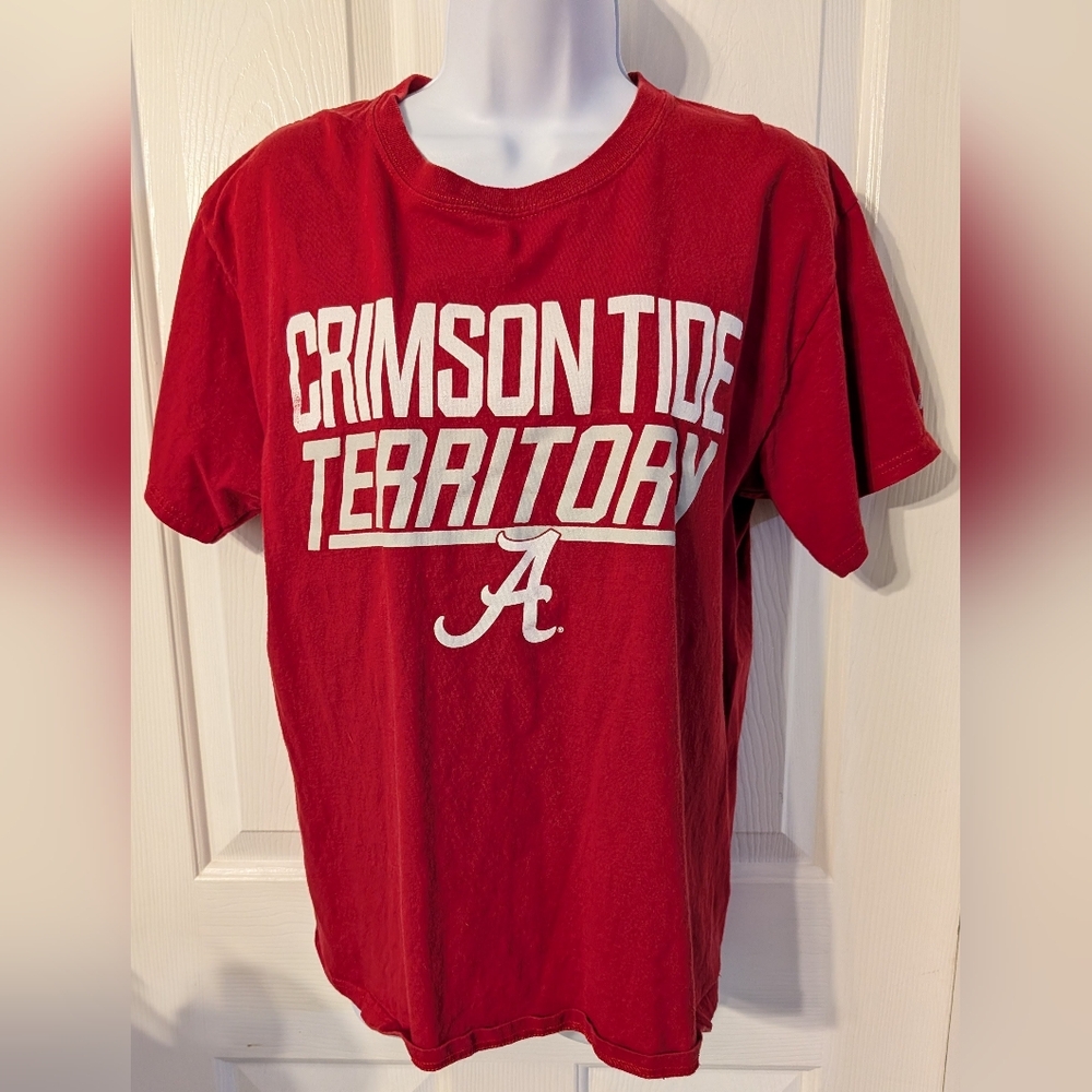 Russell Crimson Tide Territory Women's  Graphic Tee - Red with White Logo Sz: M